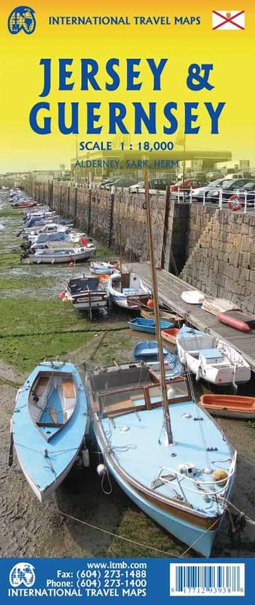 Jersey & Guernsey, International Travel Maps