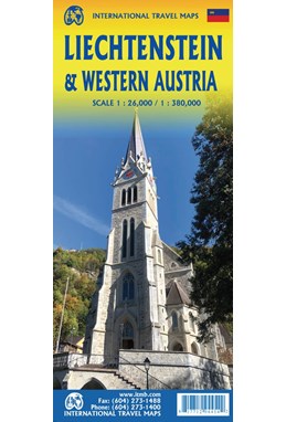 Liechtenstein & Western Austria, International Travel Maps