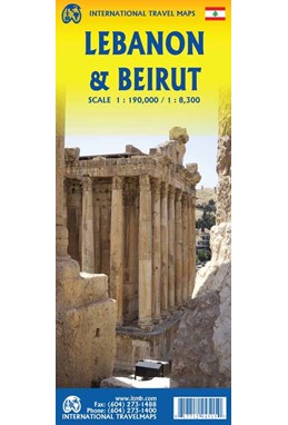 Lebanon & Beirut, International Travel Maps