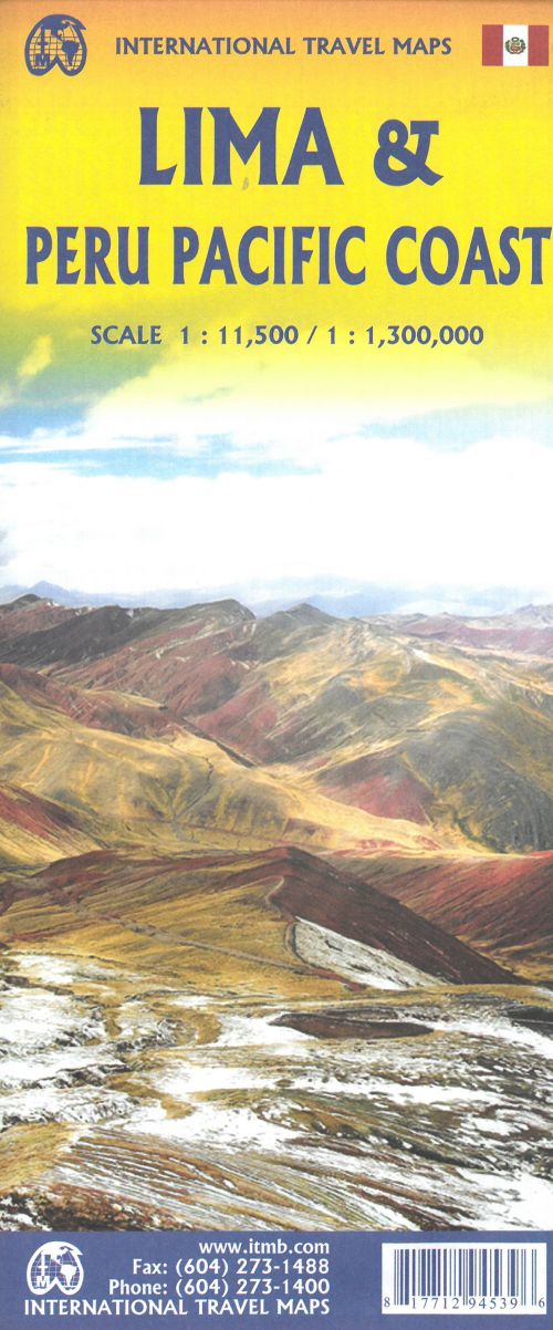 Lima and Peru Pacific Coast, International Travel Maps