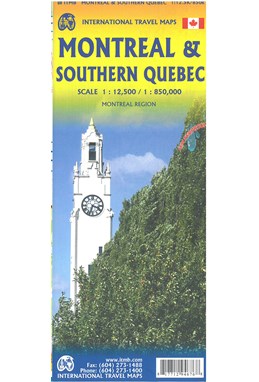 Montreal and Southern Quebec, International Travel Map