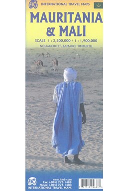 Mauritania & Mali, International Travel Map