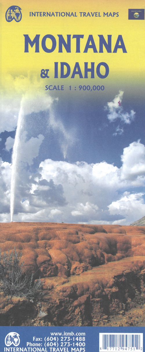 Montana & Idaho, International Travel Maps