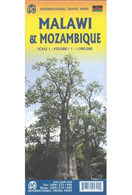 Malawi & Mozambique, International Travel Maps