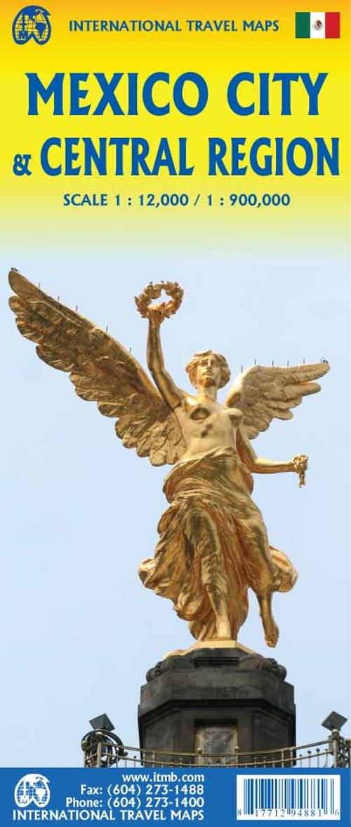 Mexico City and Central Region, International Travel Maps 1:12,000/1:900,000