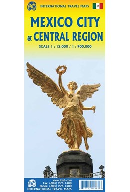 Mexico City and Central Region, International Travel Maps 1:12,000/1:900,000