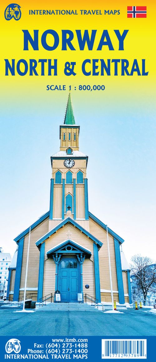 Norway North & Central, International Travel Maps