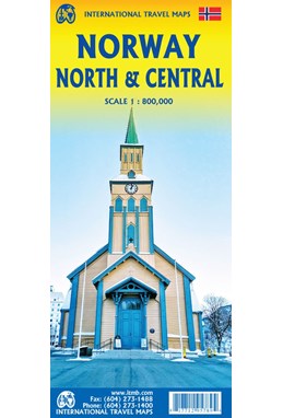 Norway North & Central, International Travel Maps
