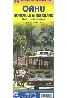 Oahu, Honolulu & Big Island, International Travel Maps
