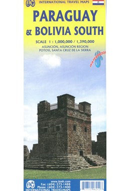 Paraguay & Bolivia South, International Travel Maps
