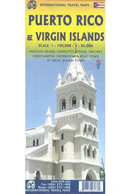 Puerto Rico & Virgin Islands, International Travel Maps