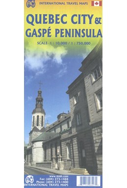 Quebec City & Gaspe Peninsula, International Travel Maps