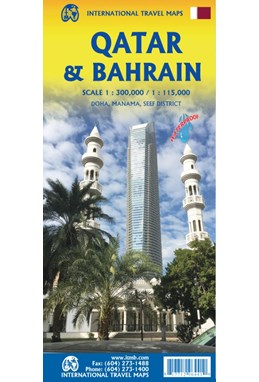 Qatar & Bahrain, International Travel Maps
