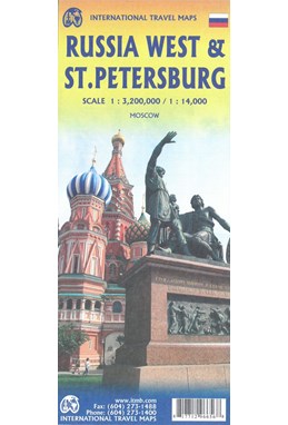 Russia West & St. Petersburg, International Travel Maps