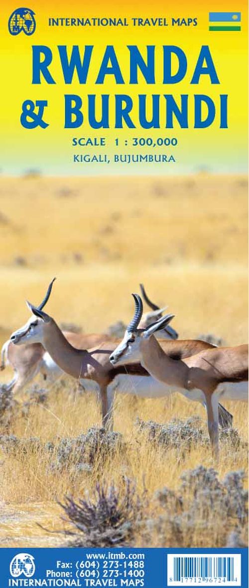 Rwanda & Burundi, International Travel Maps
