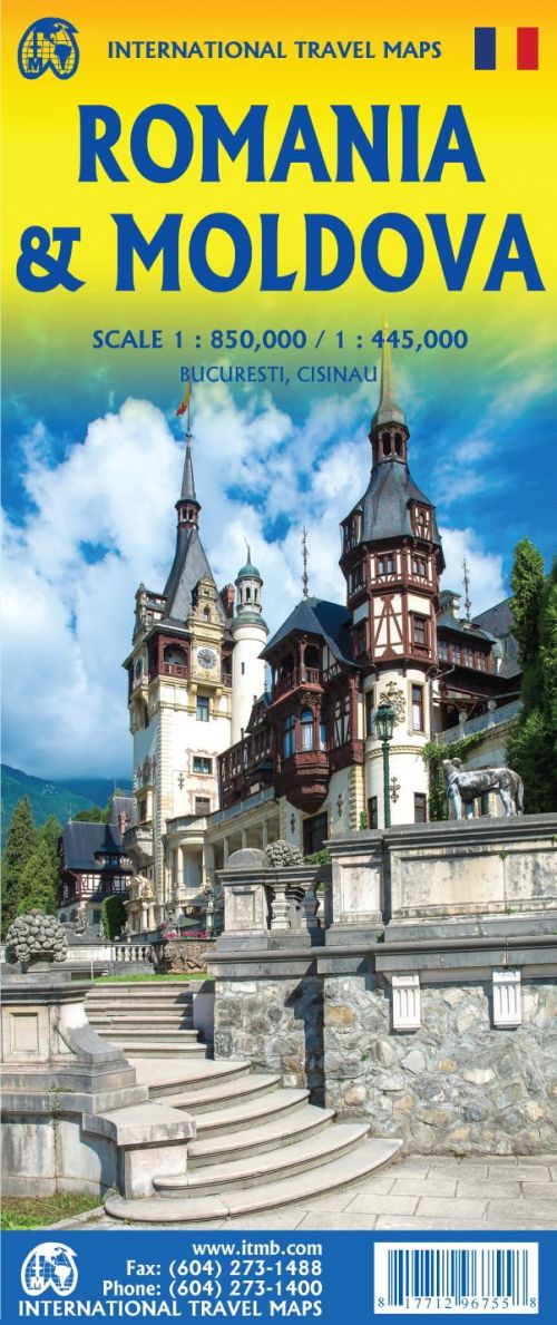 Romania & Moldova, International Travel Maps