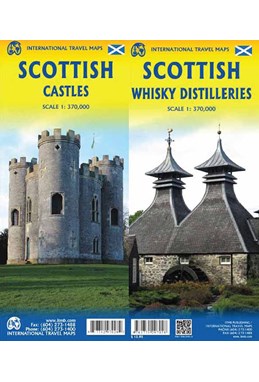Scottish Castles and Whisky Distilleries, International Travel Maps