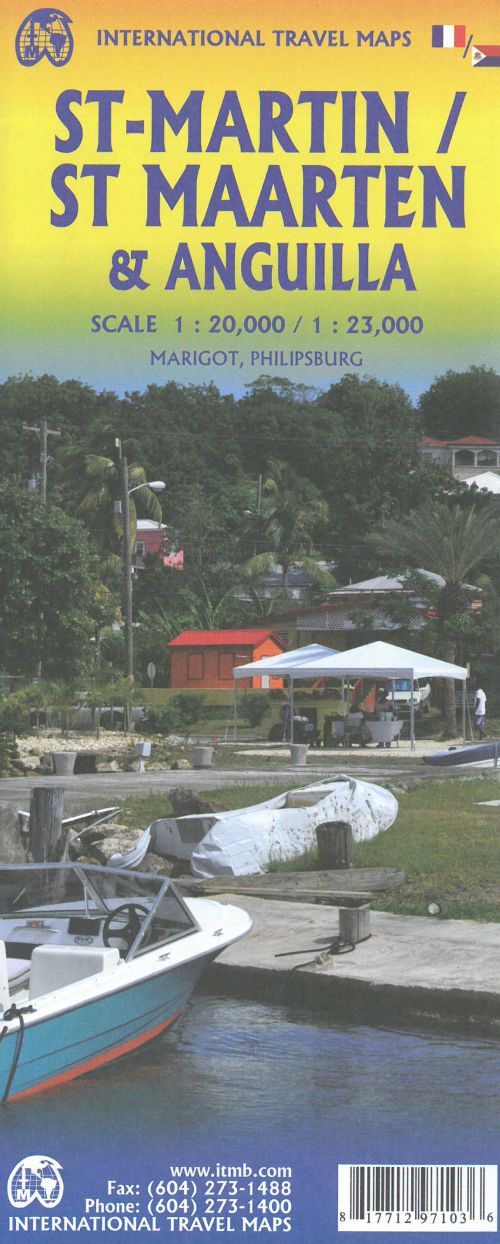 Saint Martin - Sint Maarten & Anguilla, International Travel Map