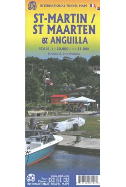 Saint Martin - Sint Maarten & Anguilla, International Travel Map