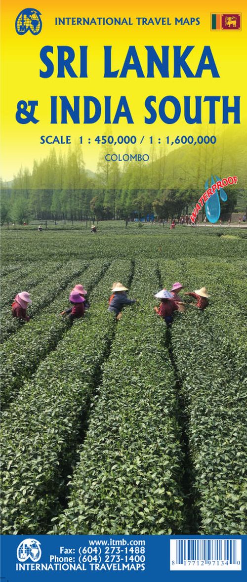 Sri Lanka & India South, International Travel Map