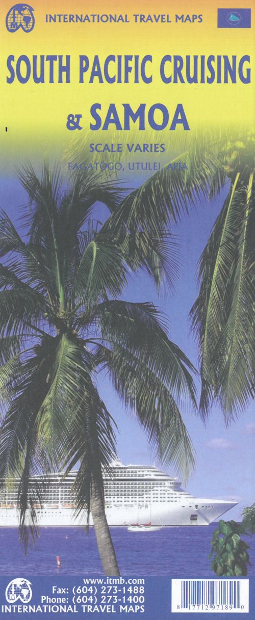 South Pacific Cruising & Samoa, International Travel Map