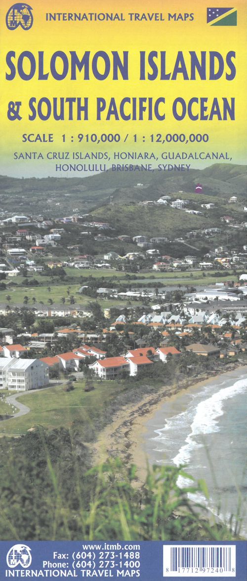 Solomon Islands & South Pacific Ocean, International Travel Maps