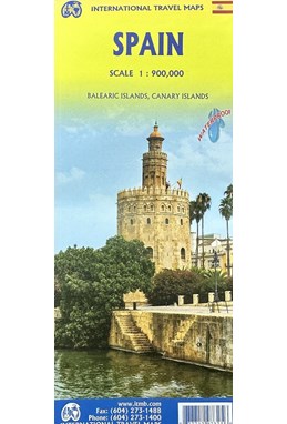 Spain, International Travel Reference Map