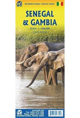 Senegal & Gambia, International Travel Maps