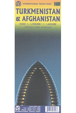 Turkmenistan & Afghanistan, International Travel Maps