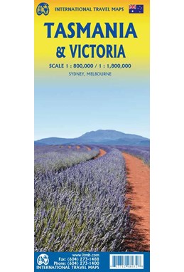 Tasmania & Victoria, International Travel Maps