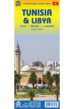 Tunisia & Libya, International Travel Maps