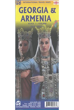 Georgia & Armenia, International Travel Maps