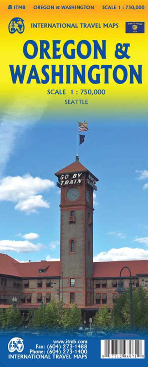 Oregon & Washington, International Travel Maps