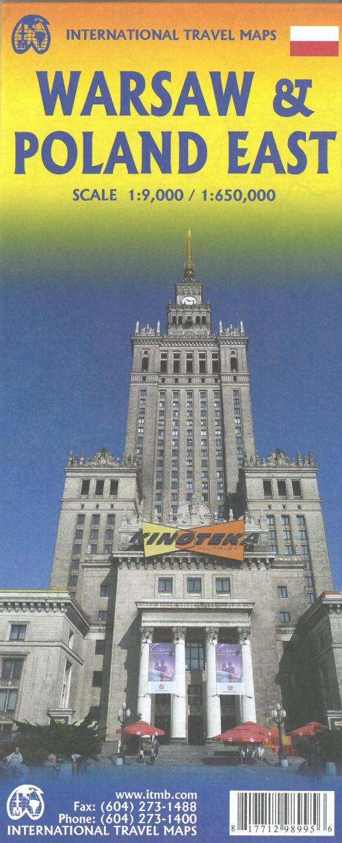 Warsaw & Poland East Travel Reference Map