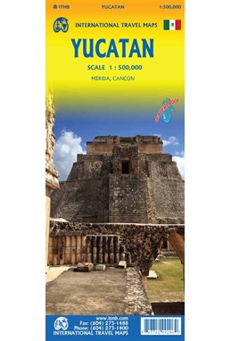 Yucatan Peninsula, International Travel Map