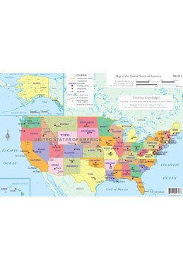 USA Educational Map Set