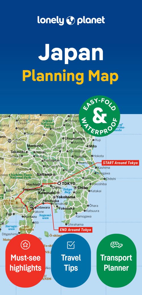 Lonely Planet Planning Map: Japan, Lonely Planet (2nd ed. Mar. 24)