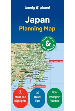 Lonely Planet Planning Map: Japan, Lonely Planet (2nd ed. Mar. 24)