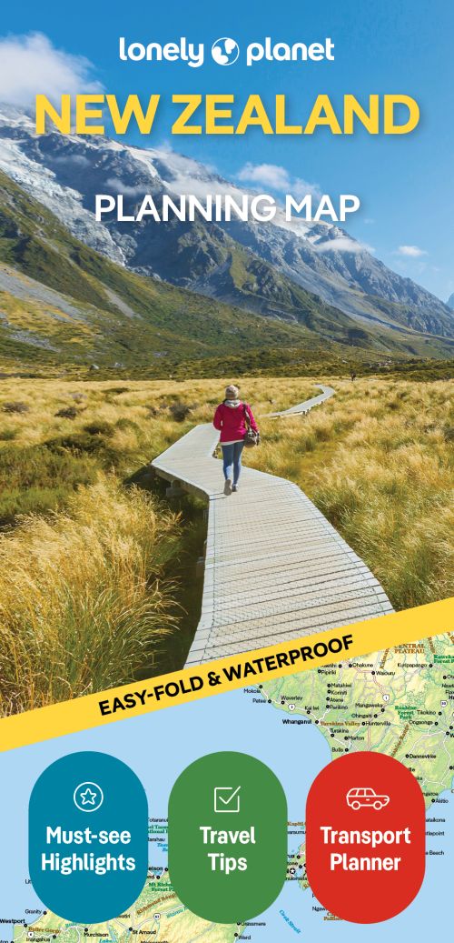 Lonely Planet Planning Map: New Zealand (2nd ed. Sep. 25)