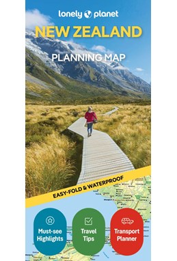 Lonely Planet Planning Map: New Zealand (2nd ed. Sep. 25)