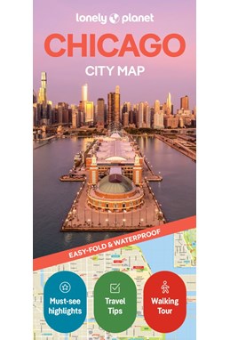Chicago City Map, Lonely Planet (2nd ed. Jan. 25)