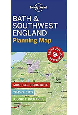 Lonely Planet Planning Map: Bath & Southwest England (1st ed. Mar. 19)