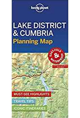 Lonely Planet Planning Map: Lake District & Cumbria (1st ed. Mar. 19)