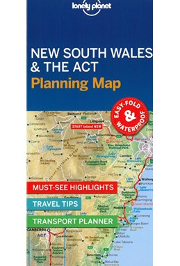 Lonely Planet Planning Map: New South Wales & the Australian Capital Territory (1st ed. Nov. 2019)