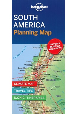 Lonely Planet Planning Map: South America (1st ed. Nov. 2019)