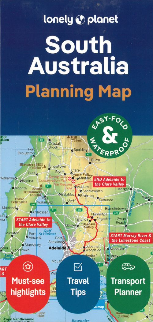 Lonely Planet Planning Map: South Australia (2nd Aug. 24)