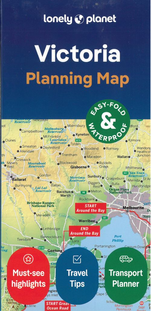Lonely Planet Planning Map: Victoria (2nd ed. Aug. 24)