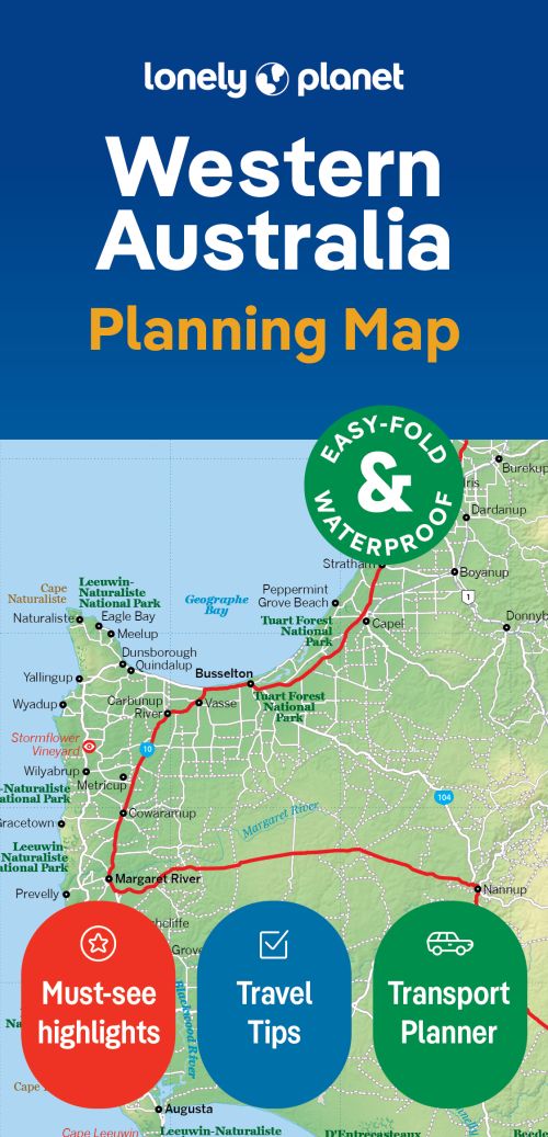 Lonely Planet Planning Map: Western Australia (2nd ed. Aug. 24)