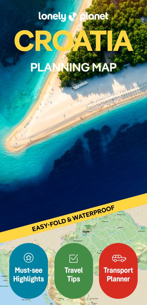 Lonely Planet Planning Map: Croatia (1st ed. May 2026)