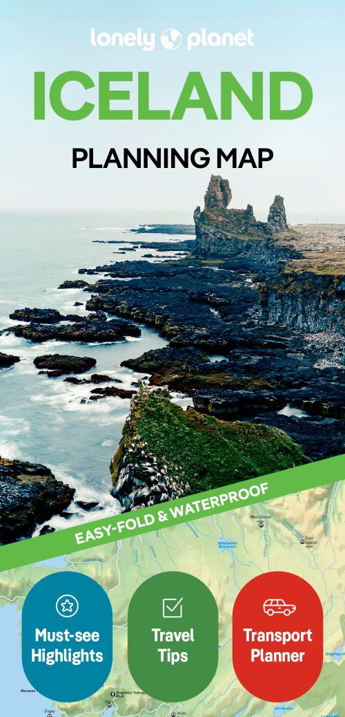 Lonely Planet Planning Map: Iceland (1stk. ed. May 2026)